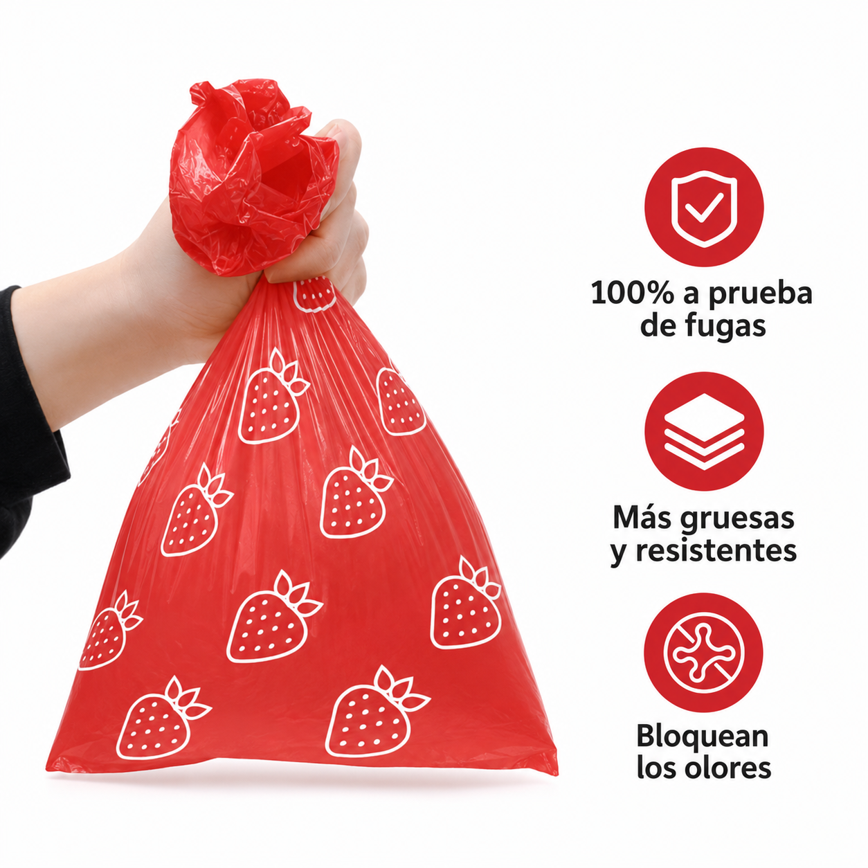Bolsas fotodegradables para excremento