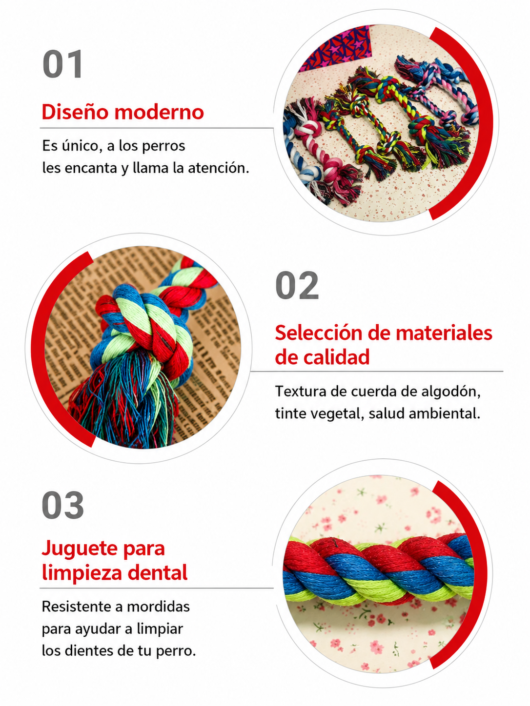 Juguete Masticable de Cuerda