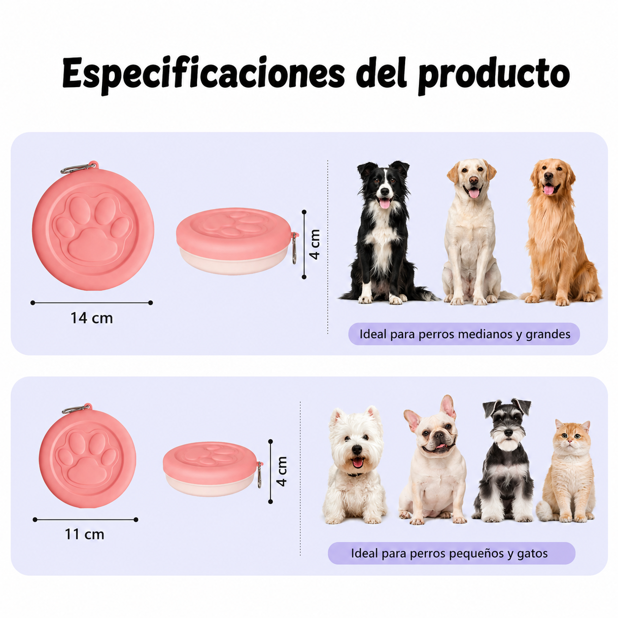 Tazón Portátil 2 en 1