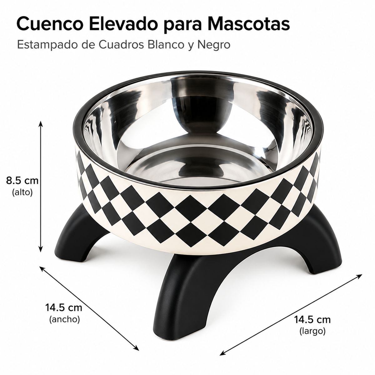 Cuenco Elevado Antideslizante