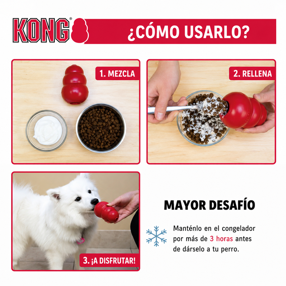 KONG Classic – Juguete de Goma Natural