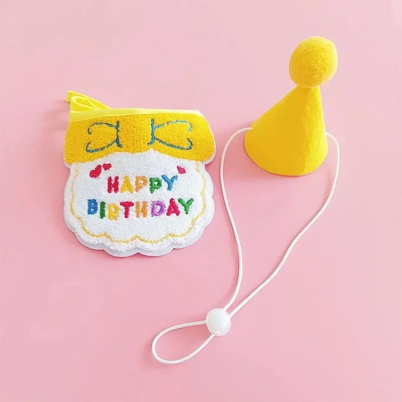 Conjunto pañuelo + sombrero de cumpleaños