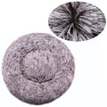 Cama redonda de peluche